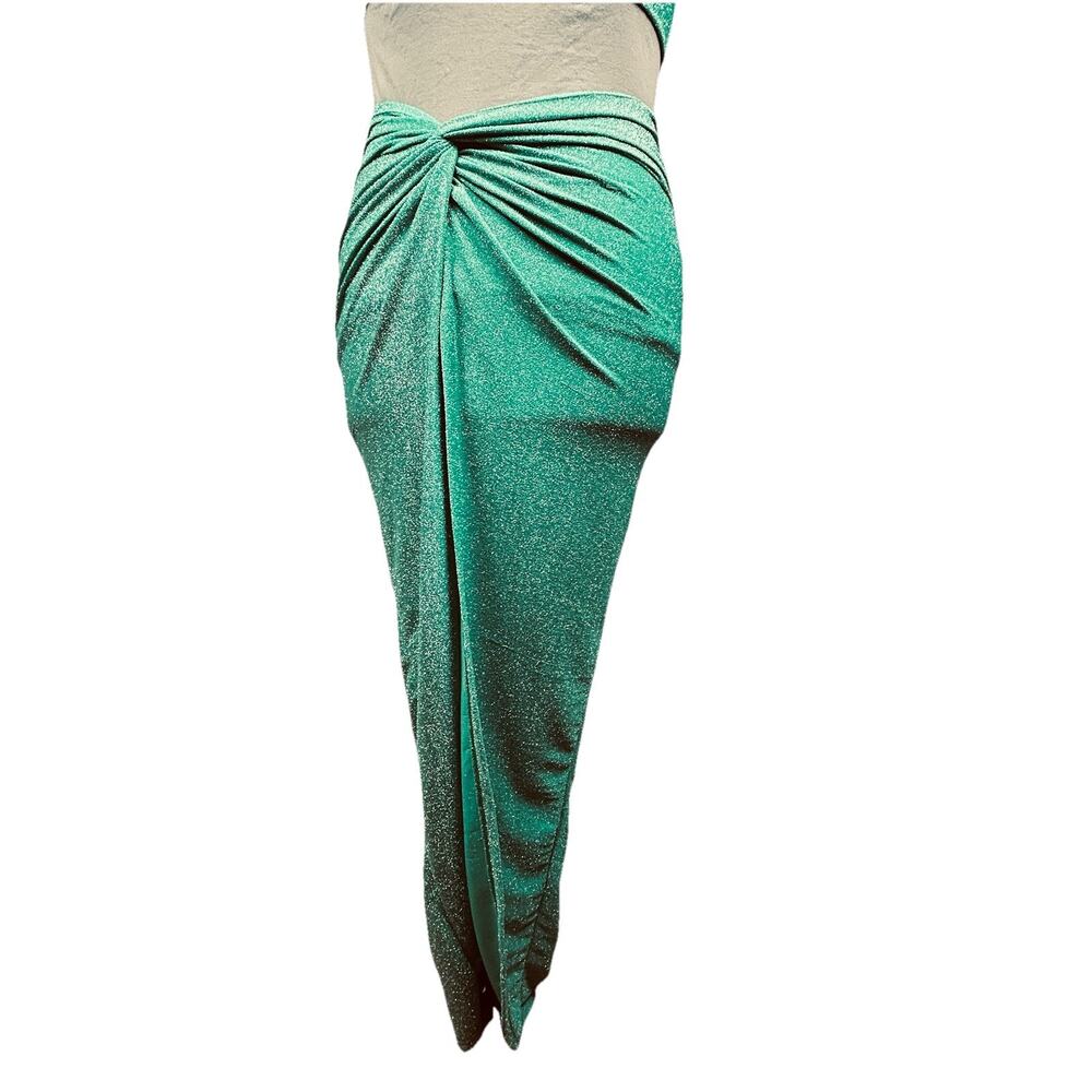 Mermaidcore Aqua Glitter Swim Set Sarong Skirt Cover Up Beach Resort Festival - Picture 15 of 16